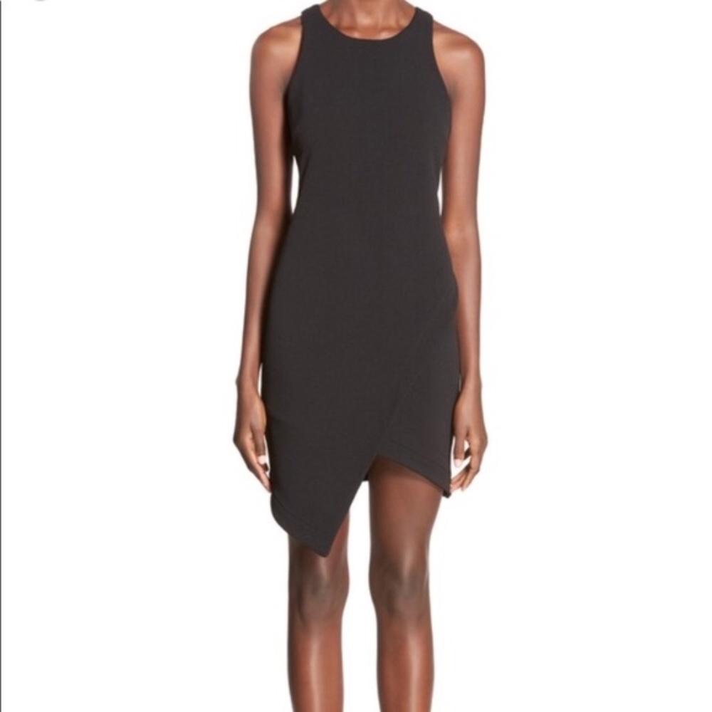 Leith Black Asymmetrical Dress Size M